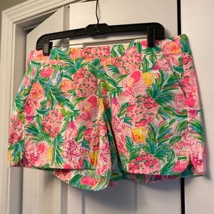 Lilly Pulitzer Pear Necessities Ocean View Shorts Size L